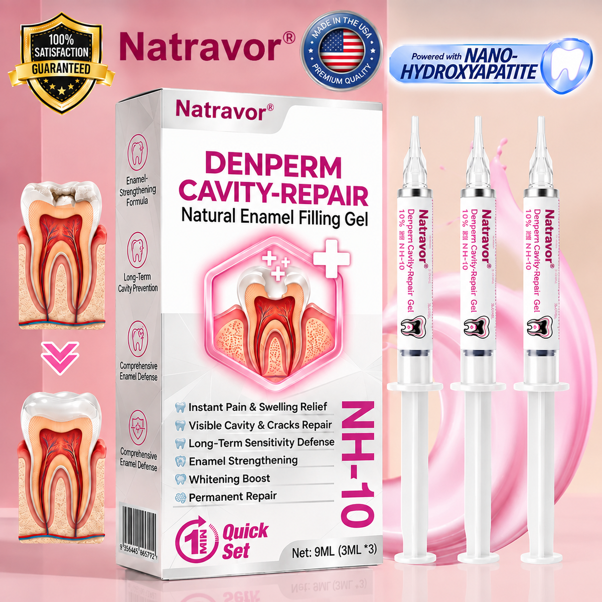 Natravor® DenPerm Cavity-Repair Natural Enamel Filling Gel