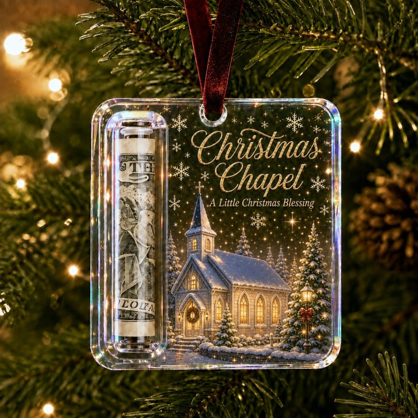 LAST DAY 50% OFF - 🎄Christmas Cash Gift Ornament- Make Cash Feel Like A Real Christmas Gift💵